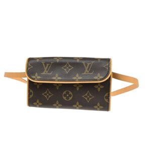 LOUIS VUITTON Pochette Florentine Bum Bag #S Monogram Leather
